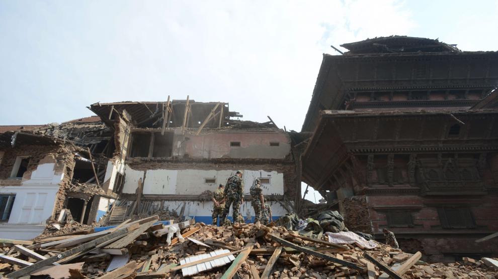 Labores de rescate en Nepal