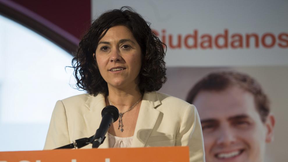 La candidata de Ciudadanos a la Presidencia del Gobierno de Aragón, Susana Gaspar