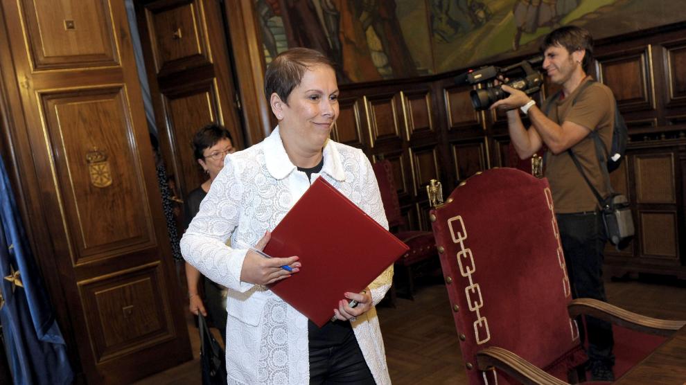La presidenta del Gobierno de Navarra, Uxue Barkos.