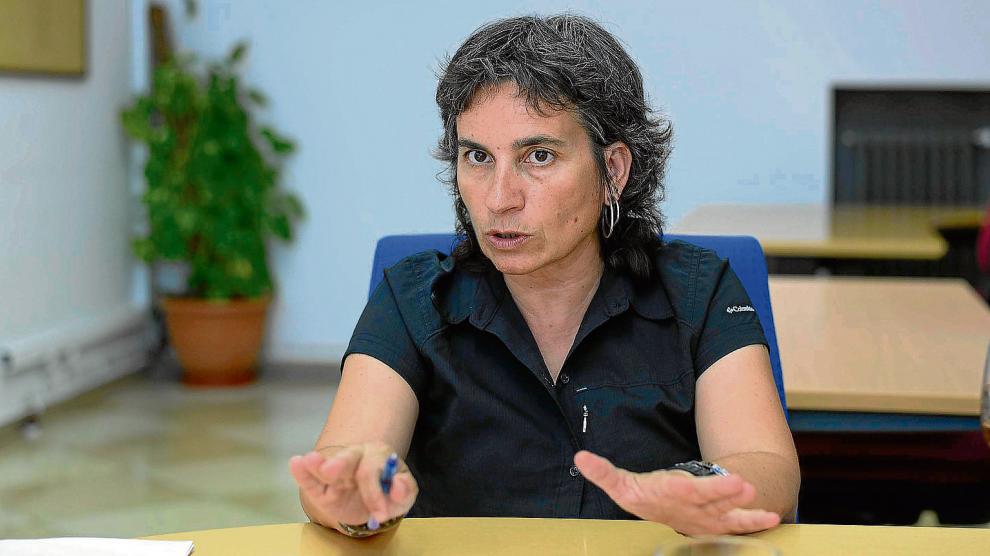 La vicealcaldesa y concejal de Derechos Sociales, Luisa Broto, durante la entrevista mantenida el pasado viernes.