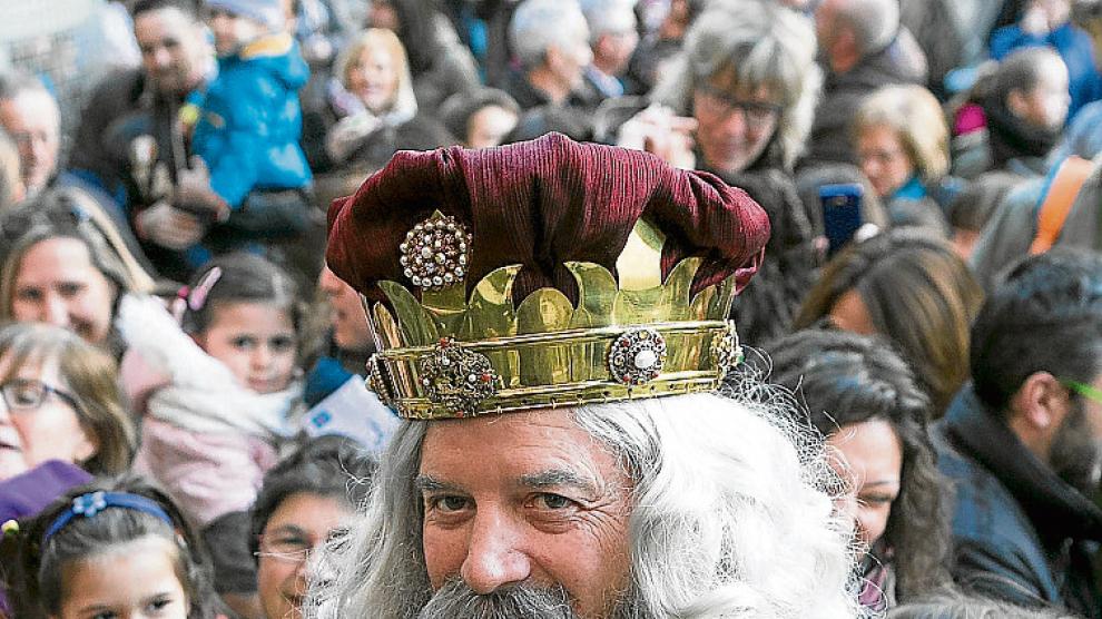 El rey Melchor, poco después de su llegada a Valdefierro.