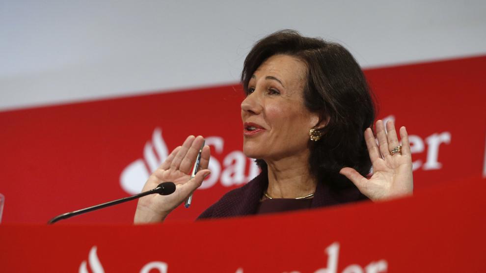 La presidenta del Banco de Santander, Ana Botín