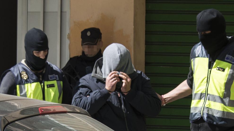 Detención del presunto yihadista en Palma.