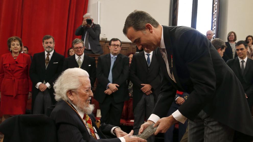 El escritor mexicano Fernando del Paso, ganador del Premio Cervantes