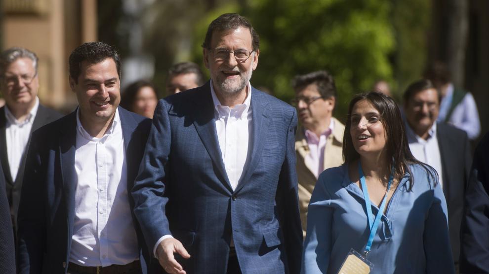 El presidente del PP y del Gobierno en funciones, Mariano Rajoy, hoy en Córdoba