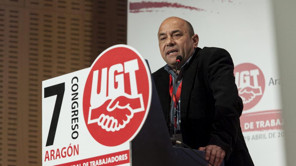 Alastuey, reelegido como secretario general de UGT Aragón