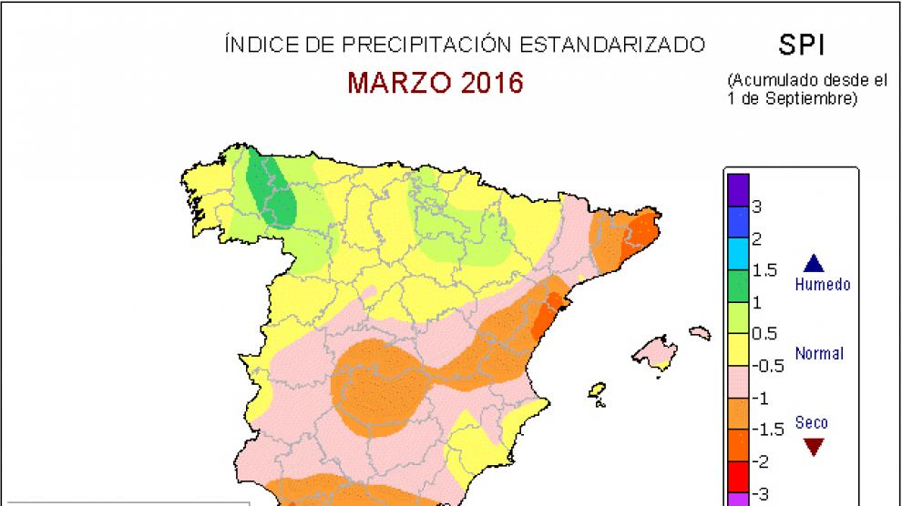 El balance de lluvias supera en un 25% el nivel normal en el interior de Aragón