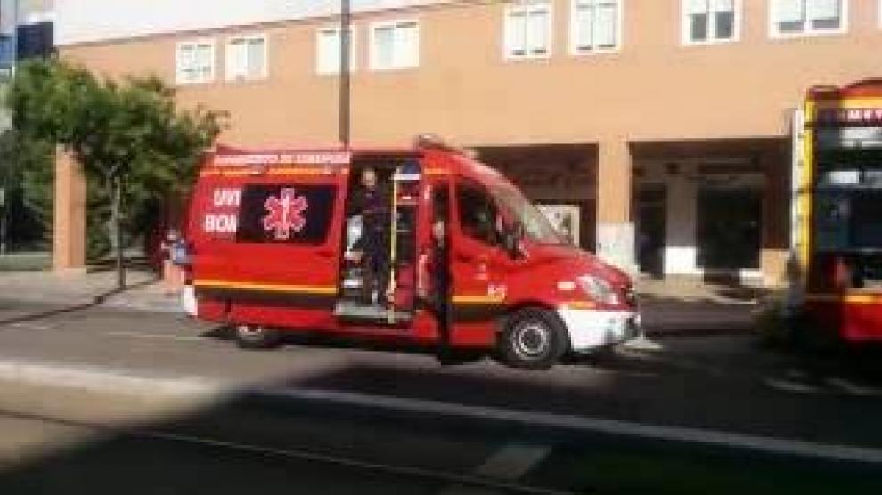 Ambulancia de bomberos.