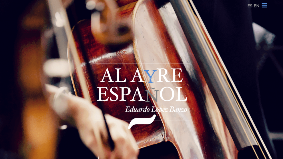 Accanto Creativos gestiona la web de la agrupación instrumental zaragozana Al Ayre Español.