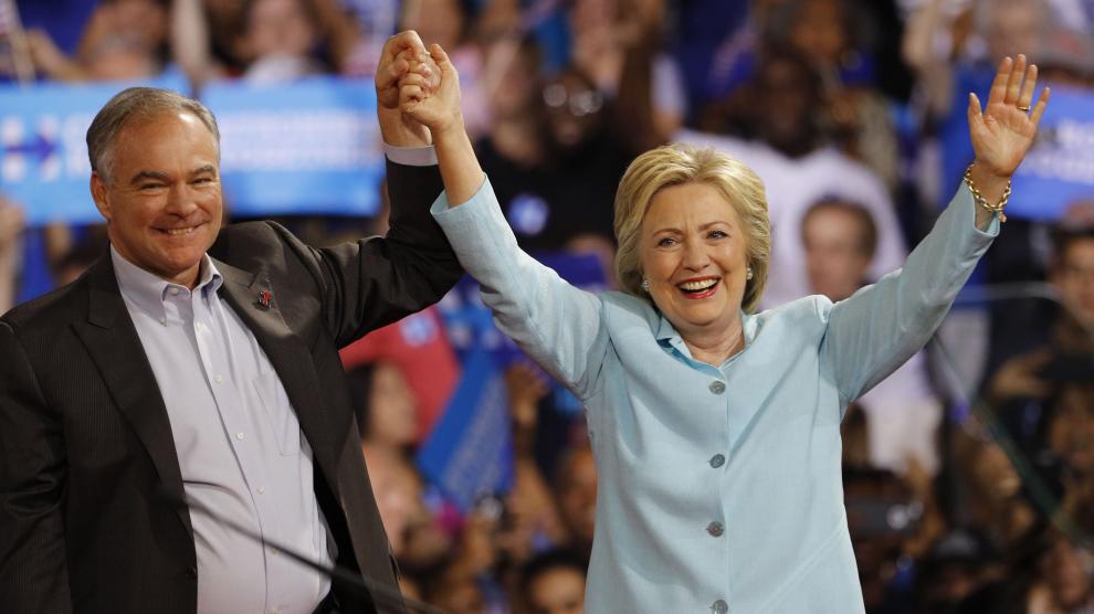 La fórmula Clinton-Kaine se presenta en público en Miami