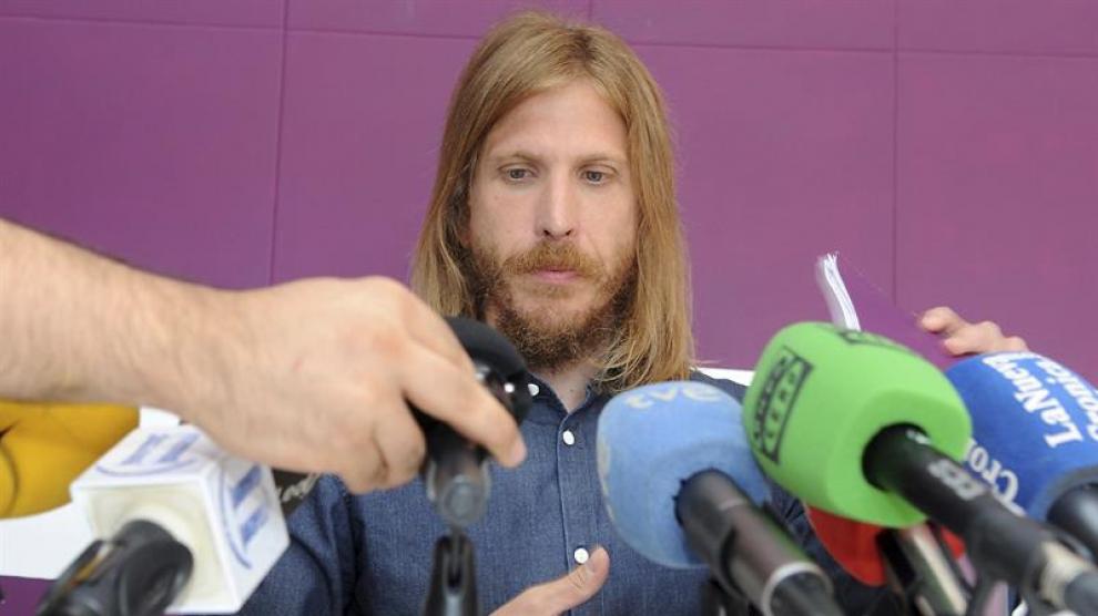 El secretario general de Podemos Castilla y León, Pablo Fernández, en una imagen de archivo