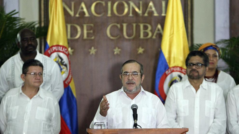 Timochenko, durante su declaración en La Habana