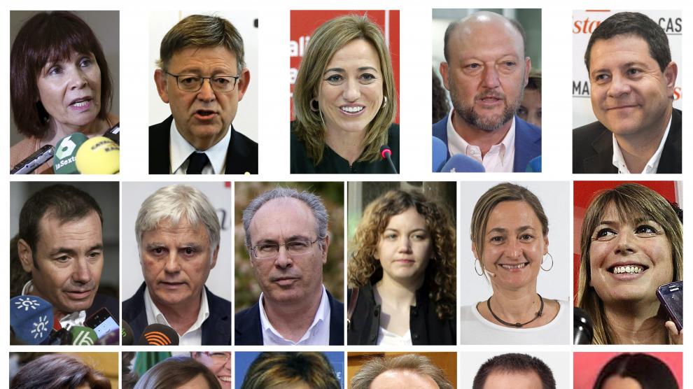 Los 17 miembros de PSOE que han dimitido para propiciar la caída de Sánchez