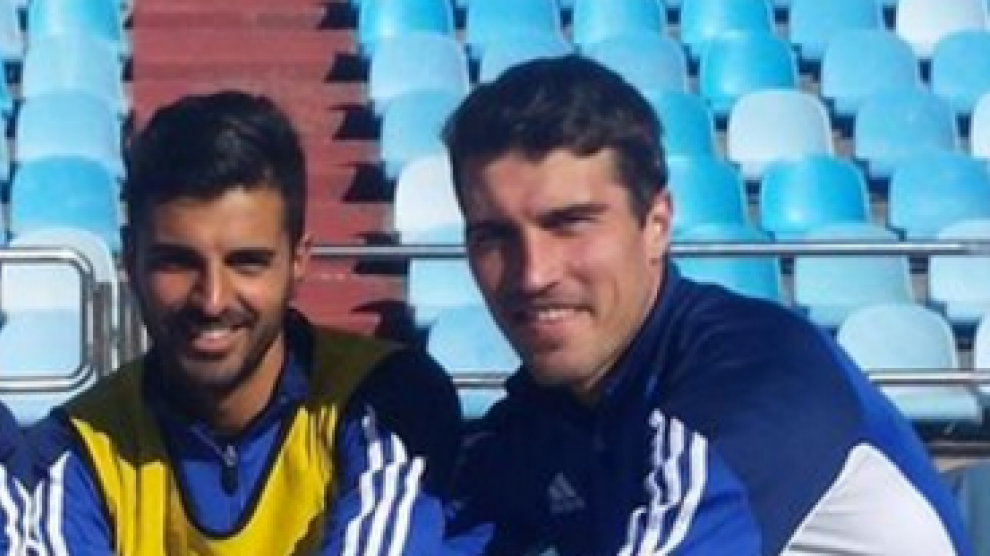 Ángel y Zapater, en La Romareda.