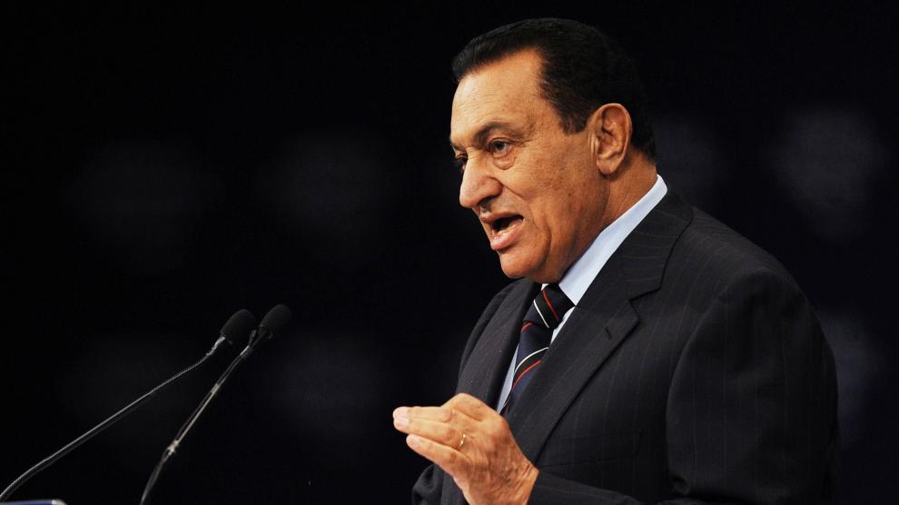 El expresidente egipcio, Hosni Mubarak, en 2008.