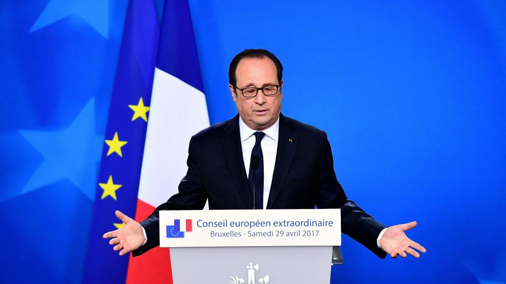 Hollande tras la reunión de la UE por el 'brexit'.