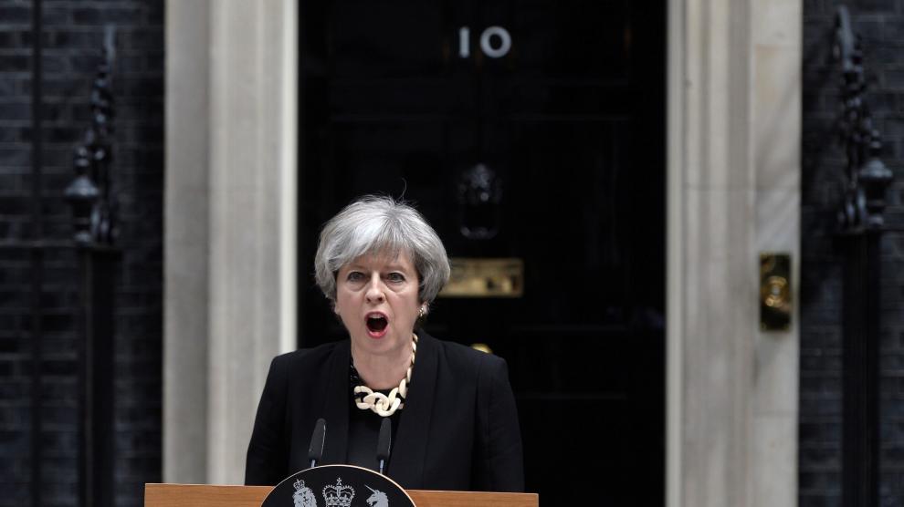 La primera ministra británica, la conservadora Theresa May