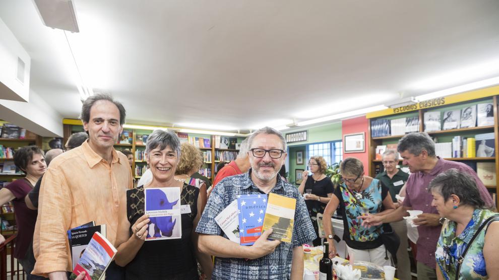 Pedro Bosqued, Ana Cañellas y Paco Goyanes, con sus recomendaciones en Cálamo.
