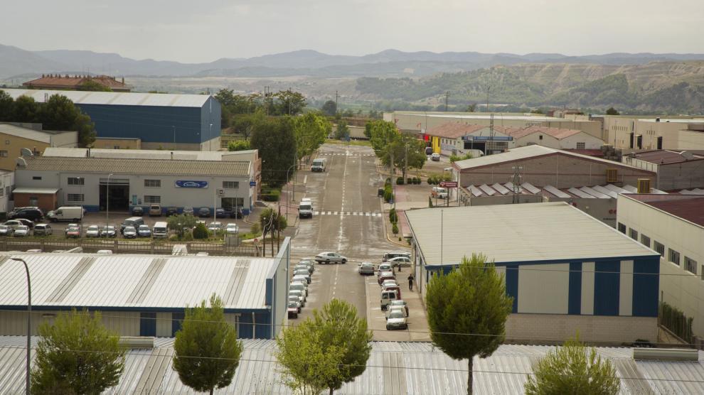Vista general del polígono industrial de La Charluca de Calatayud.