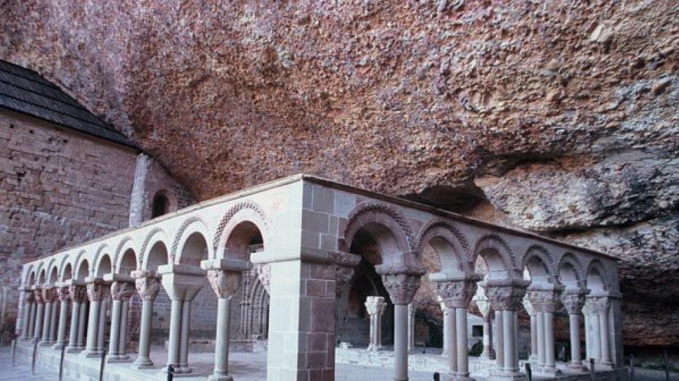 El monasterio de San Juan de la Peña es uno de los puntos que han visitado.