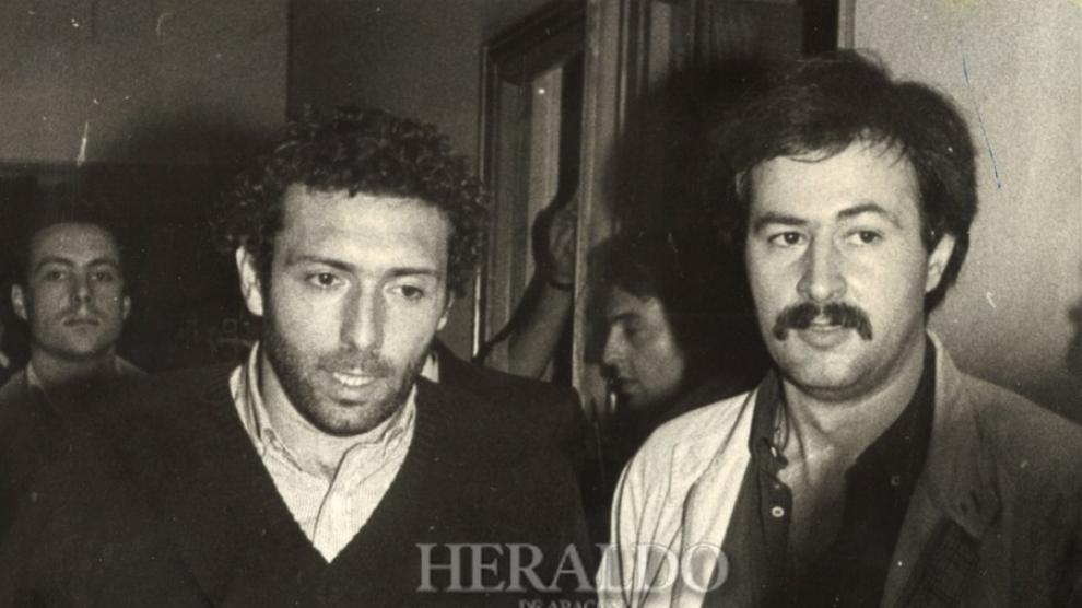 Quini se acerca a la prensa tras su liberación