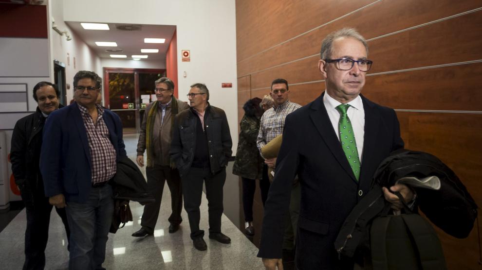 Gimeno, en una asamblea abierta celebrada el pasado jueves en la sede del PSOE