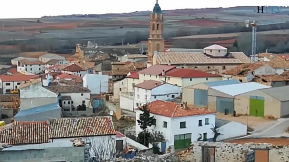 Torrecilla del Rebollar con San Cristóbal y Santa Lucía en el timón