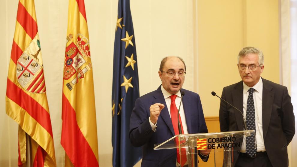 El presidente de Aragón, Javier Lambán.