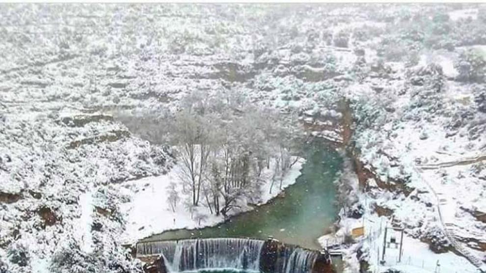 La estampa más invernal de la sierra de Guara que se ha hecho viral
