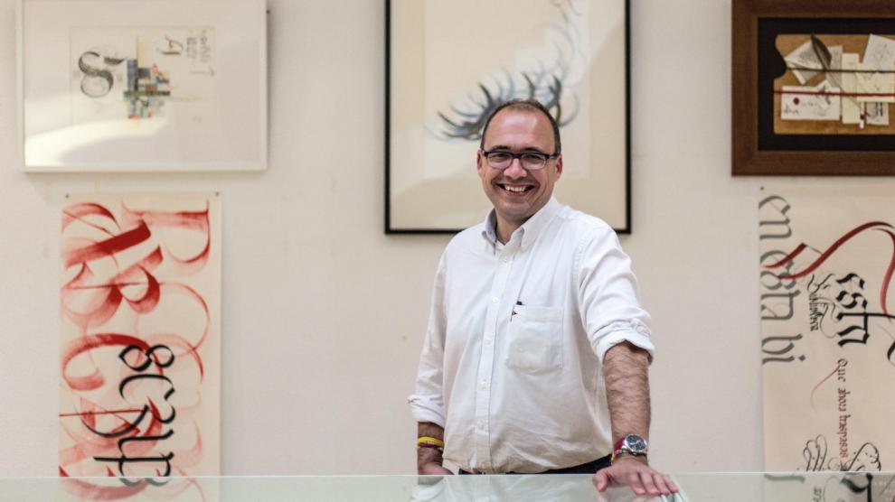 Retrato del archivero, paleógrafo y calígrafo Diego Navarro Bonilla