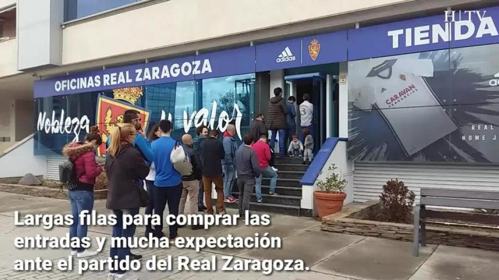 Largas filas para comprar una entrada para el Real ...