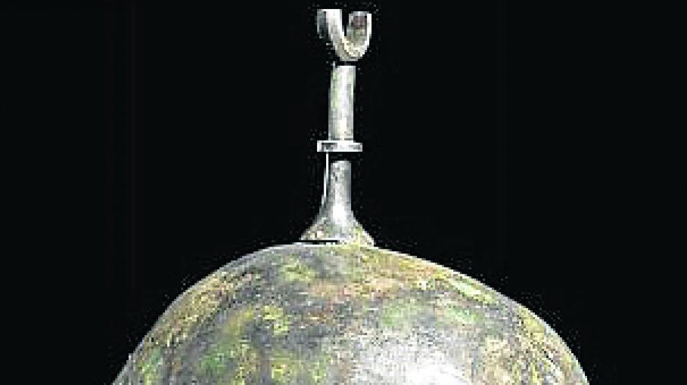 Uno de los cascos celtibéricos que se vendió en subasta en la sala Hermann Historica.