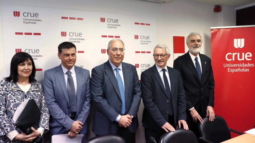 Rueda de prensa tras la Conferencia de Rectores
