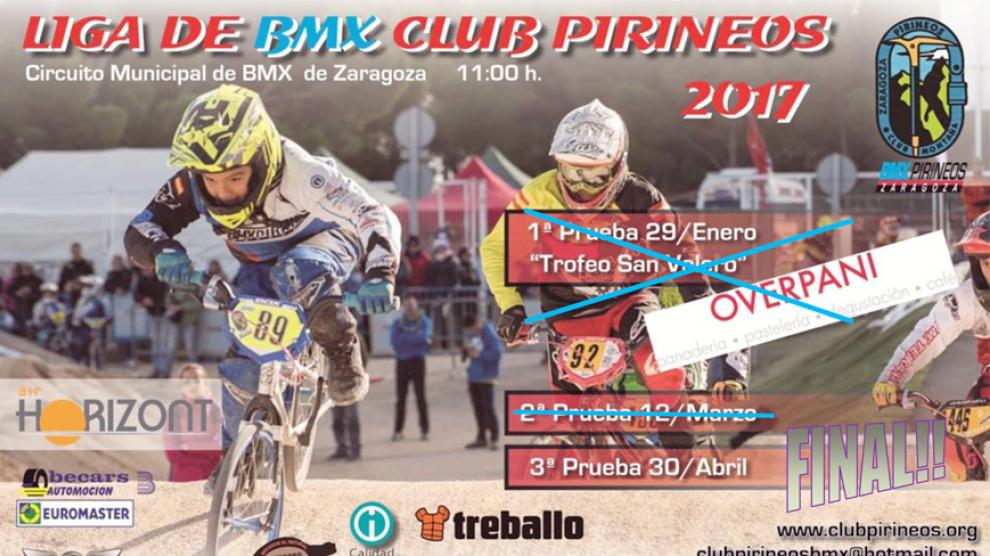 Zaragoza acoge la última prueba de la Liga BMX Club Pirineos