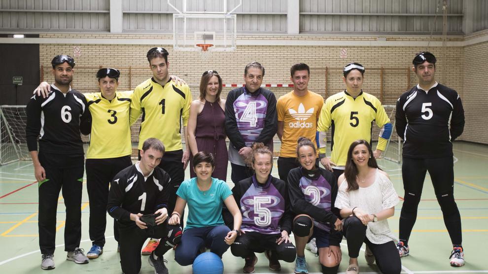 Los campeones aragoneses se pasan al 'goalball'