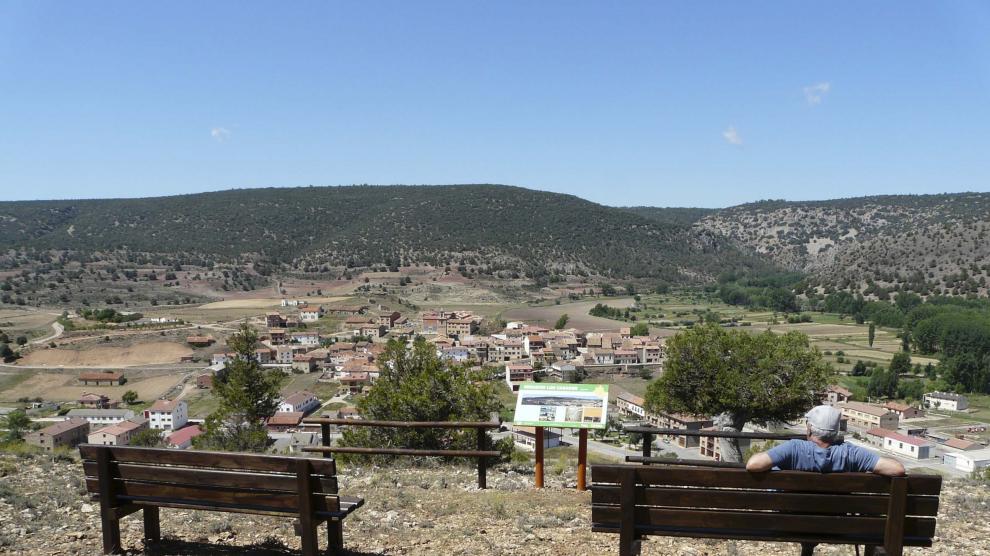 Mirador de Los Casares, en Royuela, en la comarca de Sierra de Albarracín