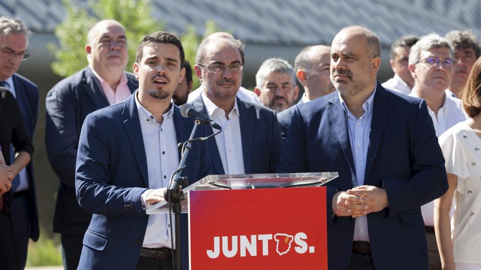 Villagrasa, durante su intervención en la presentación de la Conferencia Política del PSOE-Aragón
