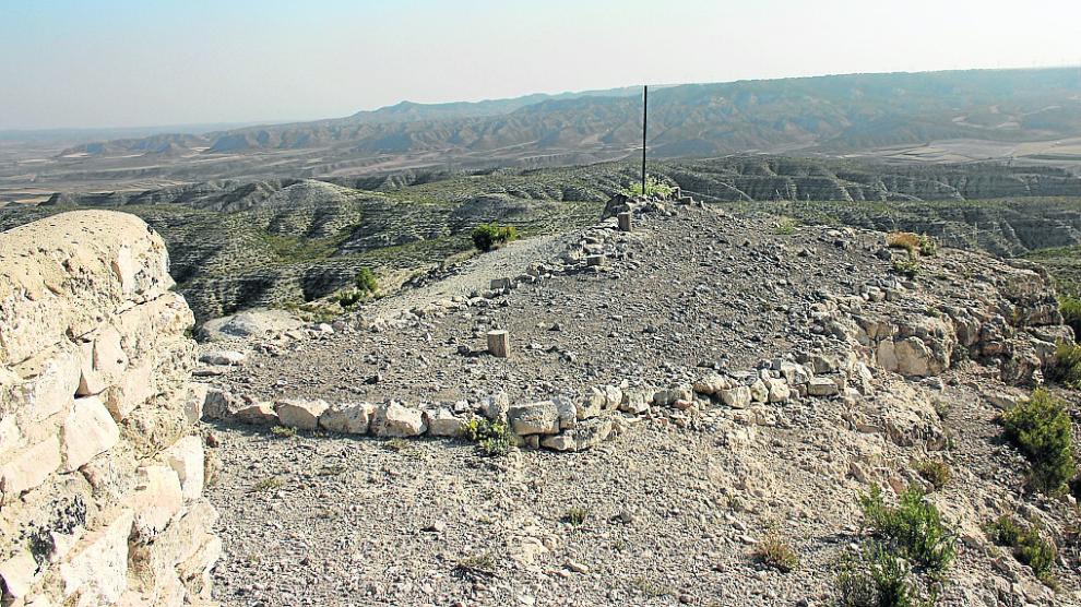 Vista general del estado actual del yacimiento de Los Collados.