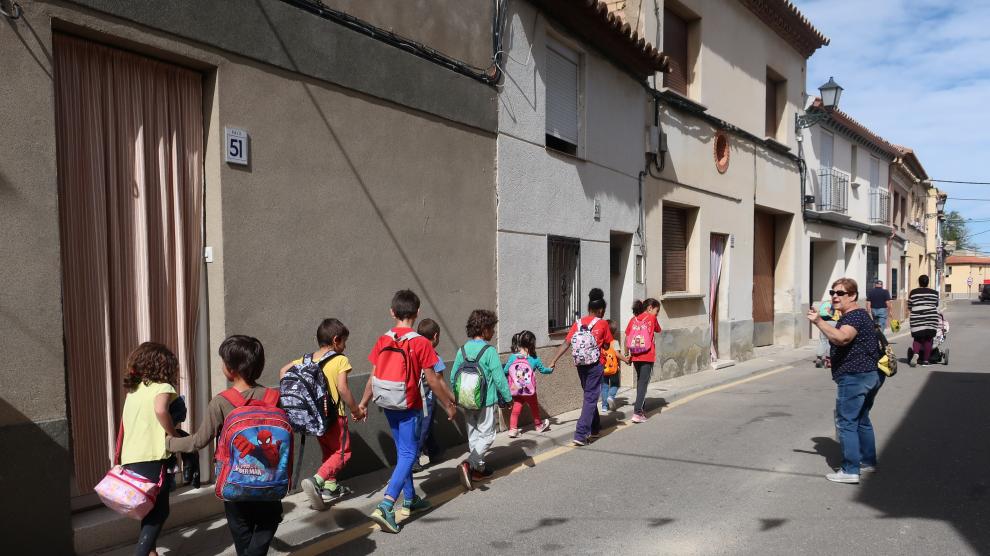 El único colegio de Zaragoza donde los niños comen de 'tupper