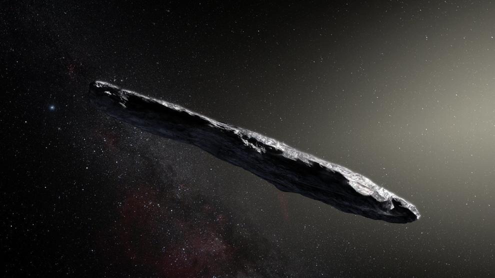 Recreación del Oumuamua