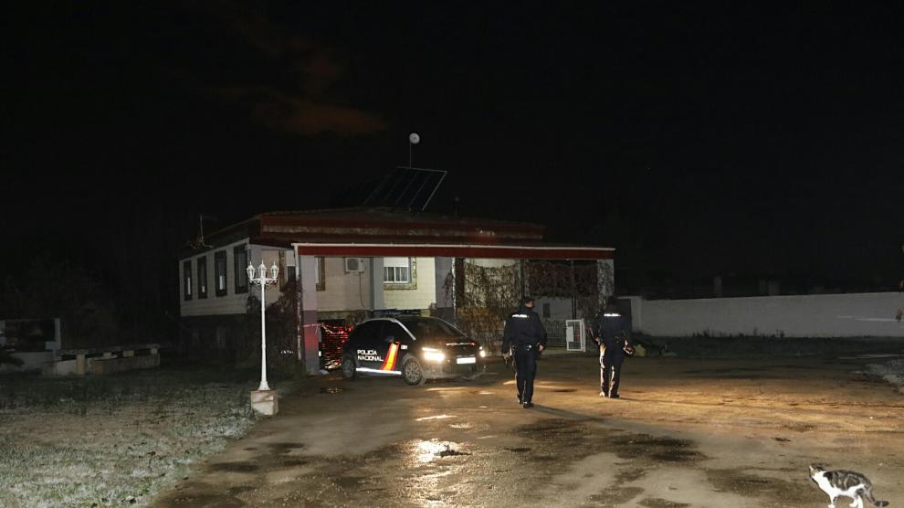 La Policía en el lugar del suceso