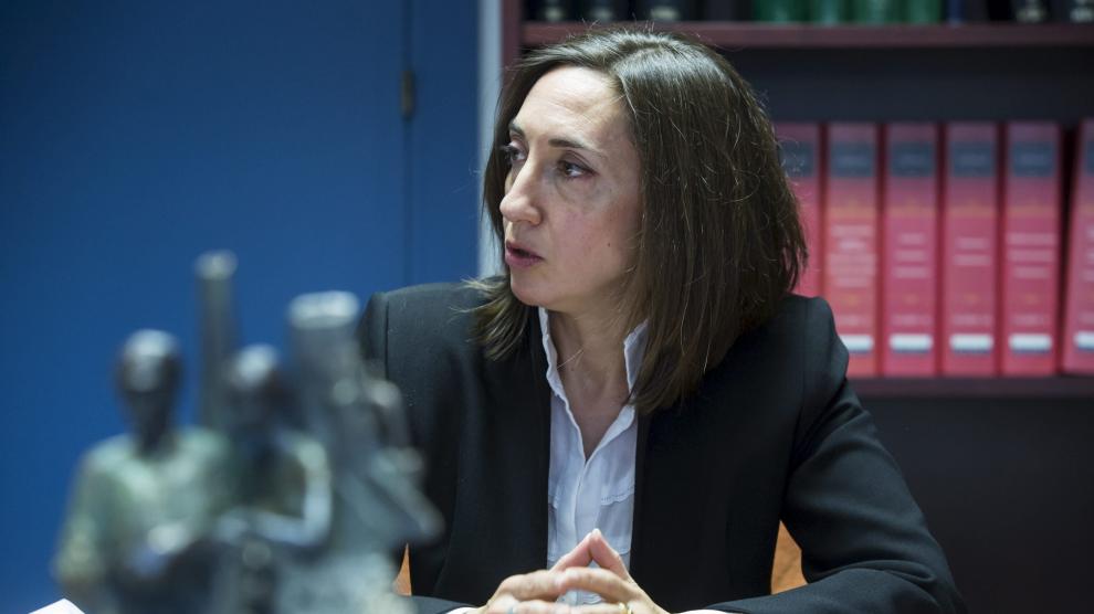 La directora general de Trabajo del Gobierno de Aragón y presidenta de la Comisión, Soledad de la Puente.