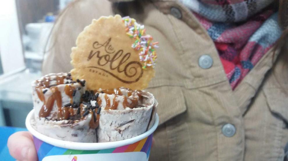 El helado 'enrollado' llega a Zaragoza | Noticias de en 