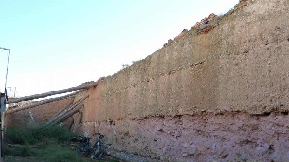 Los doce metros de muralla, tras ser descubiertos