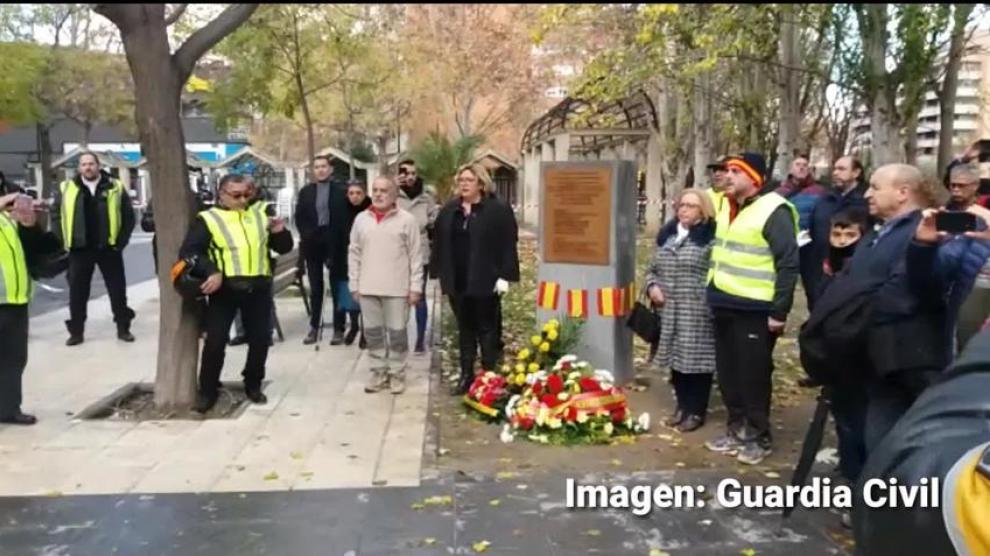 Homenaje a las víctimas del atentado de la Casa Cuartel de Zaragoza