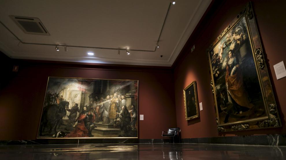 Sala del Museo de Zaragoza dedicada a la pintura barroca en la que se ha presentado la programación.