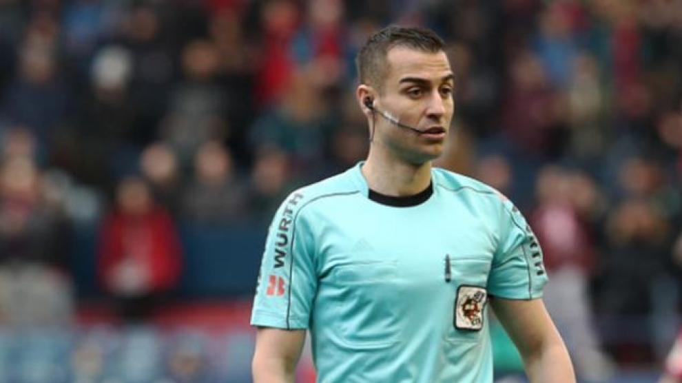 Santiago Varón Aceitón, el año pasado en El Sadar en el Osasuna-Real Zaragoza.