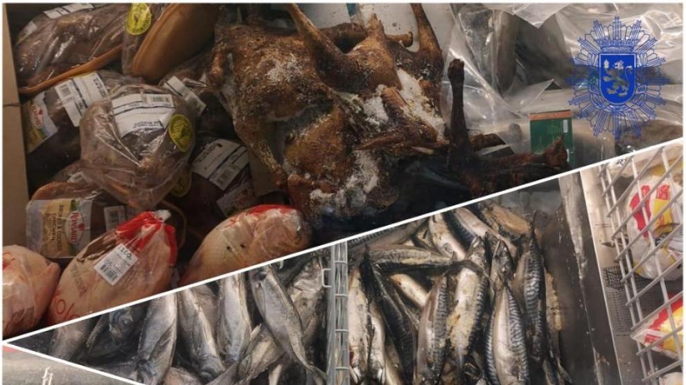 directorio vegetariano Adelantar Retiran en Las Delicias de Zaragoza 171 kilos de alimentos congelados que  estaban caducados y sin etiquetar en un establecimiento
