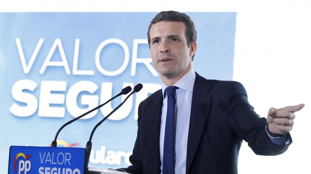 El presidente del PP, Pablo Casado.