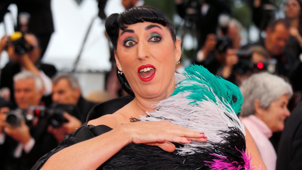 72nd Cannes Film Festival - Screening of the film "Pain and Glory" (Dolor y gloria) in competition - Red Carpet Arrivals - Cannes, France, May 17, 2019. Spanish actor Rossy de Palma poses. REUTERS/Stephane Mahe [[[REUTERS VOCENTO]]] FILMFESTIVAL-CANNES/PAIN AND GLORY